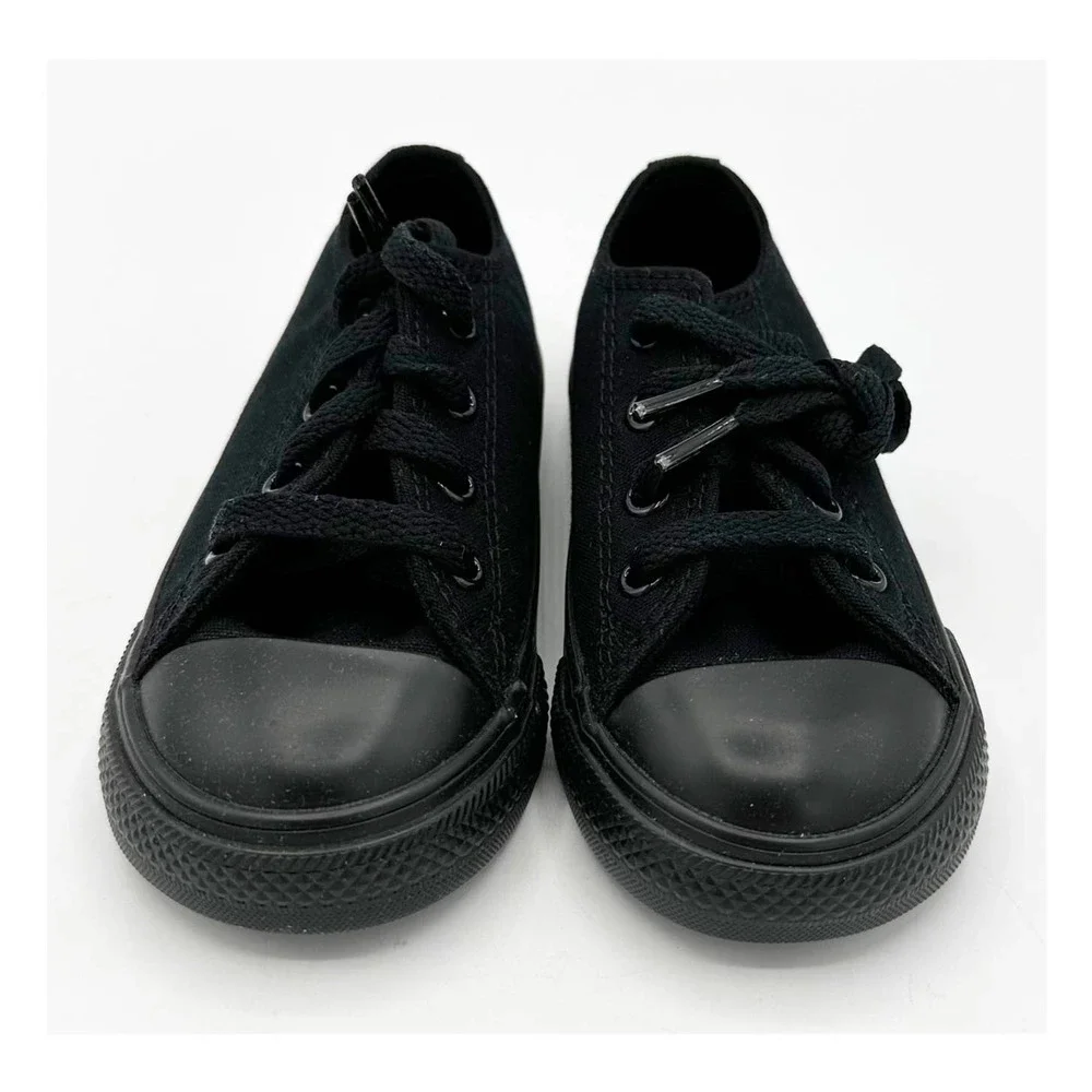 Converse Chuck Taylor All Star Lo Sneaker Baby / Toddler Black Size 7 New